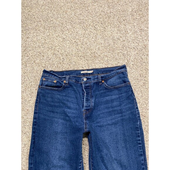 18W Levi's High-Rise Wedgie Straight Crop Button Fly - Picture 3 of 9